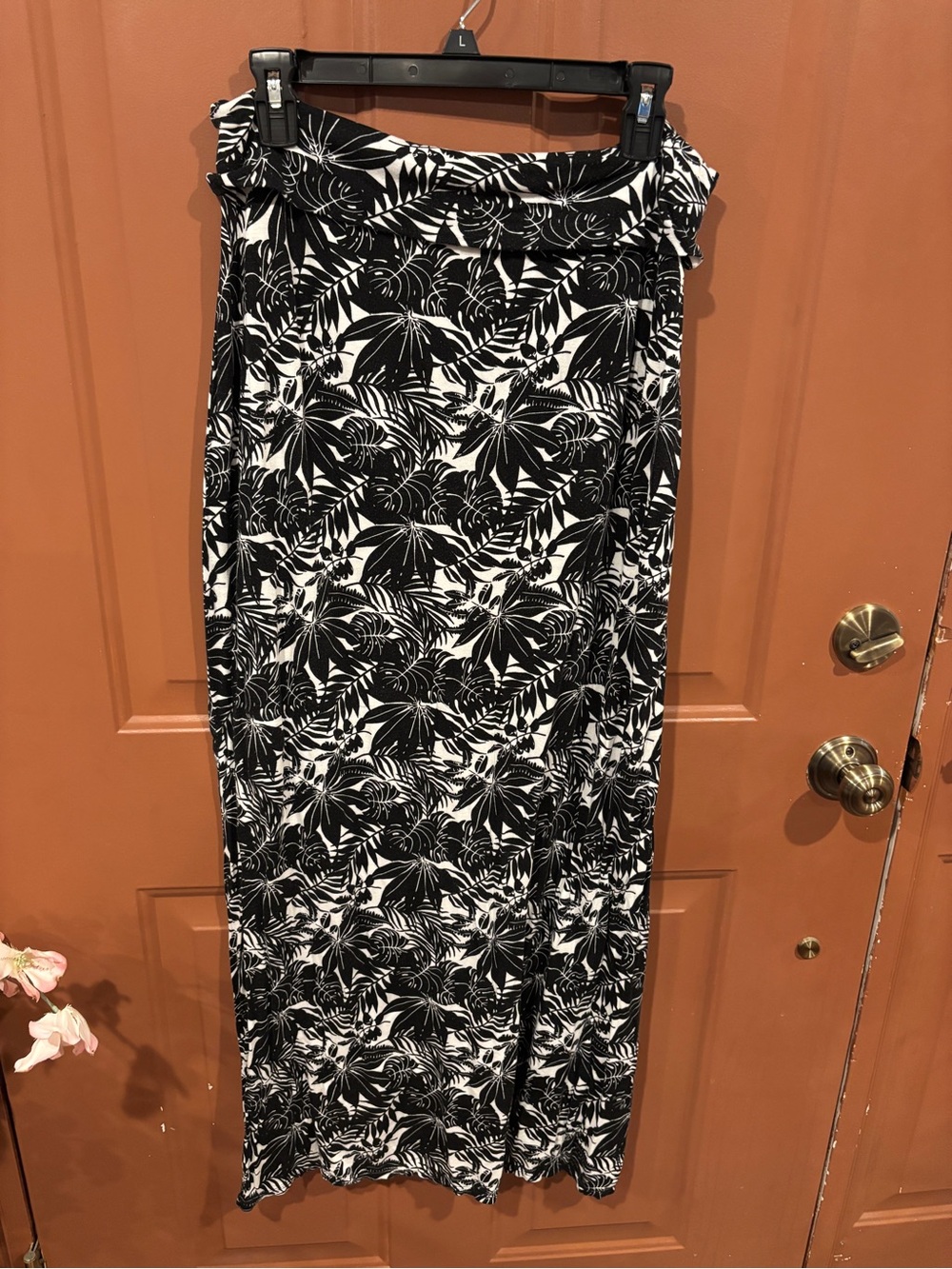 Max Studio XL Tropical Print Maxi Skirt